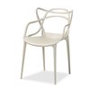 Baxton Studio Landry ModernBeige Finished Polypropylene Plastic 4-Piece Stackable Dining Chair Set 192-4PC-12029-ZORO